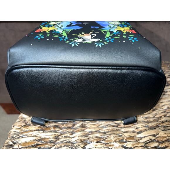 Loungefly  Alice In Wonderland Cameo Mini Backpack Cheshire Cat Wallet - Picture 6 of 9